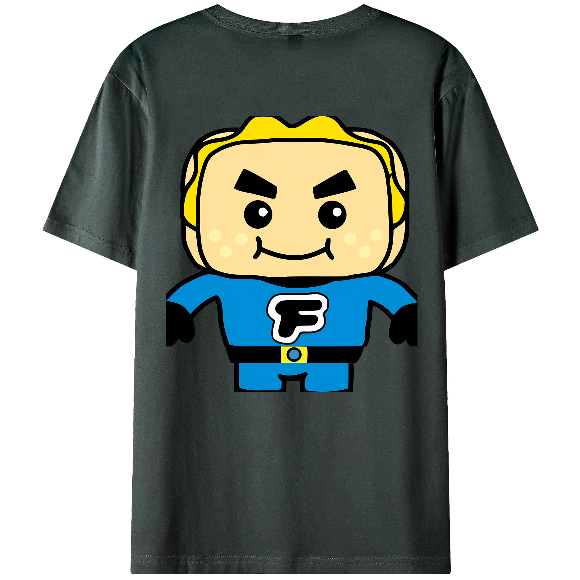 （画像用） アンパンマン Anpanman 綿100％ メンズ半袖Tシャツ（バックプリント） 通気性